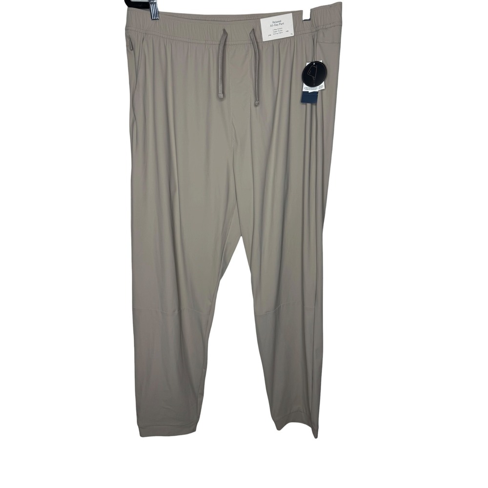 Hollister Relaxed All-Day Pant Mens XL Tan Khaki 4-Way Stretch Cooling Joggers